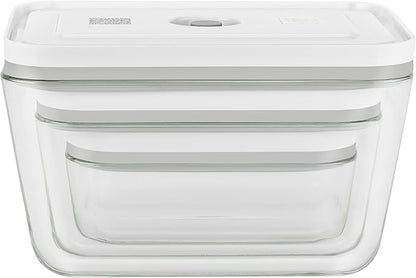 ZWILLING Fresh & Save 3-pc Glass Food Storage Container, Meal Prep Container- Assorted Sizes