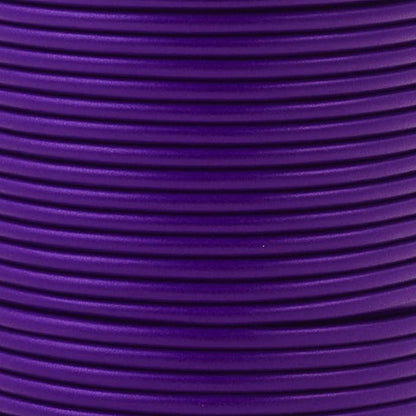 Mandala Crafts Round Genuine Purple Leather Cord for Jewelry Making – 1.5mm Cowhide Leather Rope String Lace for Kumihimo – 20 Yards Cowhide Craft Cording Spool
