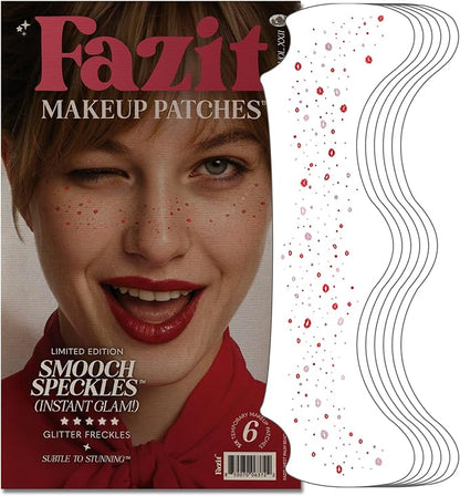 Fazit Makeup Patches - Smooch Speckles - Glow Up Make-Up Patches - Cute Glitter Makeup Accessories for Women - Cosmetic Glitter for Face