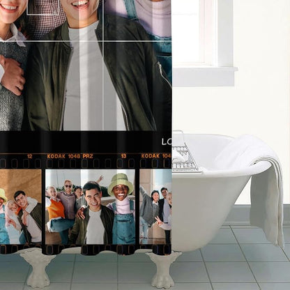 Personalized Shower Curtain Set Custom Photo Shower Curtains Modern Minimalist Home Bathroom Curtain Decor with 12 Hooks 72 Inch Wide * 72 Inch High