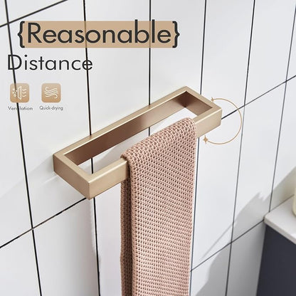 KOKOSIRI Towel Ring Wall Mount Hand Towel Racks 9-Inch Kitchen Holder Bathroom Hardware Champagne Bronze Stainless Steel, 2 Pack B4008CPG-L9-P2
