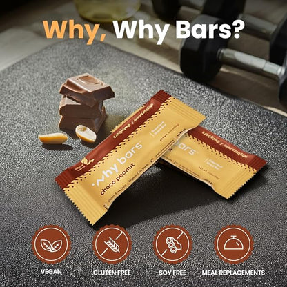 Why Bars, Protein Bars, Variety Pack, 2.04 Ounce Bars (Pack of 7 Protein Bars) - Protein Bar Superfood, Gluten Free, Non GMO, Organic, Vegan, Simple Ingredients