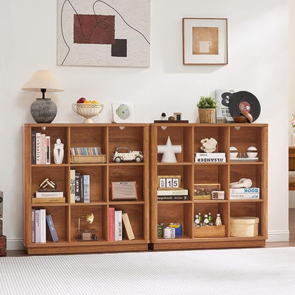 Joaxswe 9 Cube Storage Book Shelf, 40.5" Wide Organizer Bookshelf