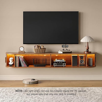 63" Floating TV Stand with Power Outlet