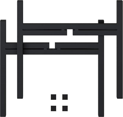 FaithLand Mid Century Plant Stand Indoor Outdoor (EXCLUDING 8" Plant Pot), Metal Planter Stand, Potted Plant Holder, Black, Hold Up to 8 Inch Planter - Upgraded Design