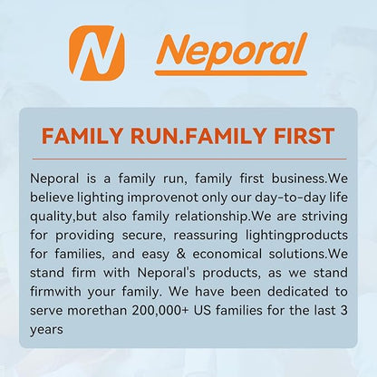 Neporal MagicGlow Rechargeable Light Bulb with Memory Mode, Remote & Touch Control – Dimmable A19 Battery Operated Bulb for Indoor Wall Sconce, Nursery, Bedroom, Kitchen