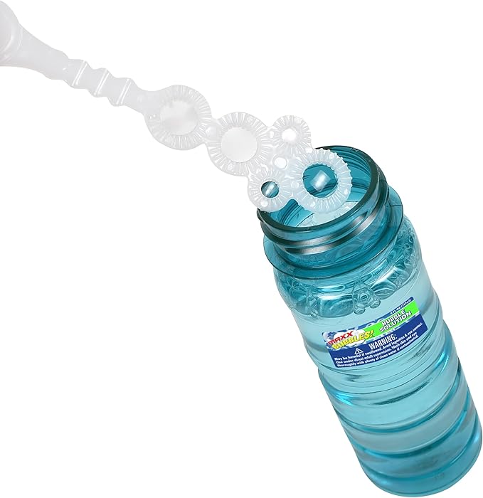Bubble Blaster LED Light Up Combo 2 Pack with 8 Bubble Solution Refills (1 Liter), Bubble Blowing Toy Set for Kid Boy Girl, Outdoor Summer Game Party Favor