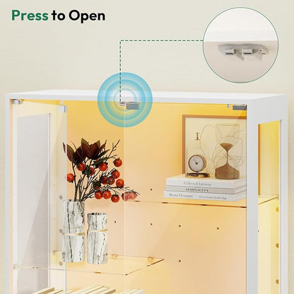 Lamtor 69-inch Glass Display Cabinet – Curio Cabinet