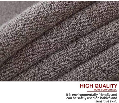 RUIBOLU Hand Towels for Bathroom - Cotton Ultra Soft Highly Absorbent Hand Towel 2 Set, Size 14" x 30" Home Bathroom Hand Towels for Bath, Hand, Face, Gym Towel (Gray)