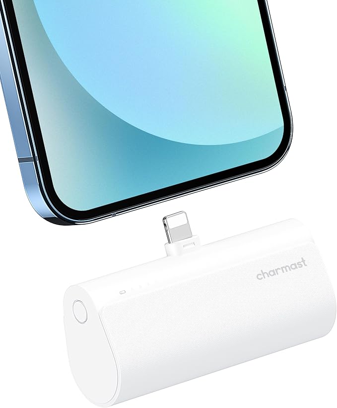 charmast Small Portable Charger for iPhone, Ultra-Compact 20W PD Fast Charging Power Bank 5000mAh, Mini Battery Pack for iPhone 14/14 Pro Max/13/13 Pro Max/12/12 Pro Max/11/XR/X/8/7/6 etc