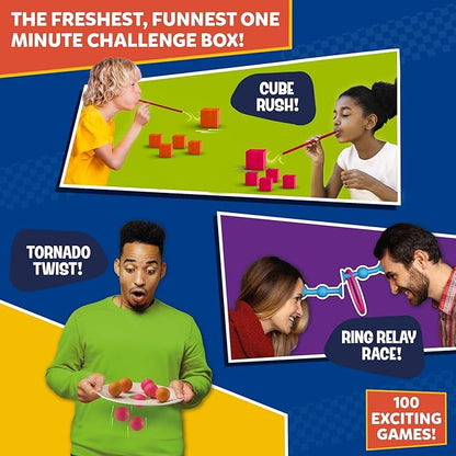 One Minute Party Games - 200+ Pieces, Fast-Paced & Hilarious Group Games for Kids, Teens & Adults, Fun for Game Nights, Birthdays, Family Gatherings, Indoor or Outdoor Play