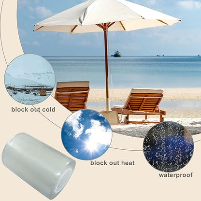 Waterproof Repair Tape - Heavy Duty Clear Instant Seal for Tent, Boat, RV & Pool - 1 Roll Outdoor Repair Patch Cover for Canvas, Tarp, Leather & Sail (4 Inch x 16FT)