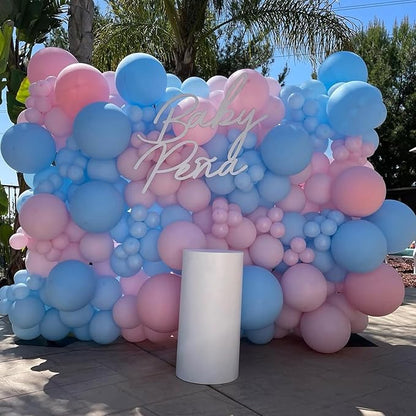 YMSZ Pink and Blue Balloons, 67 12 Inch Gender Reveal Balloons for Boy or Girl Gender Reveal Decorations Birthday Party Baby Shower Anniversary Decoration