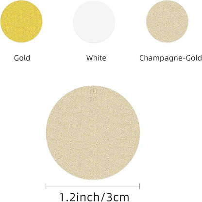 White Champagne-Gold Decorations for Party - 300Pcs Paper Confetti Birthday Decoration Bridal Baby Shower Wedding Anniversary Bachelorette Engagement Graduation Table Decor Hongtongtong