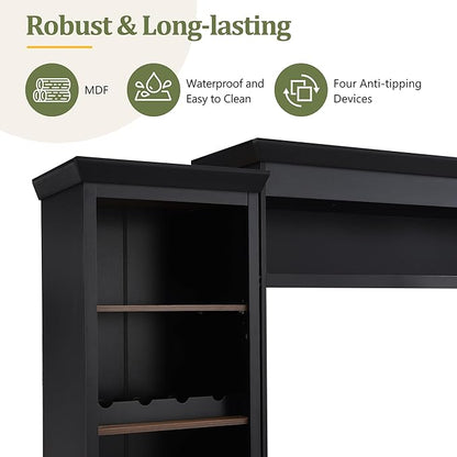 Merax Minimalist Entertainment Wall Unit Set