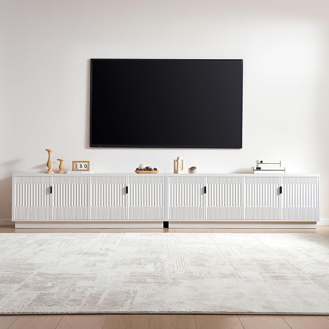 Fatmok 68" TV Stand for 75Inch TV, Entertainment Center