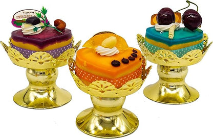 Standard Size Single Gold Cupcake and Dessert Stand Cups Party Favor (12pc)