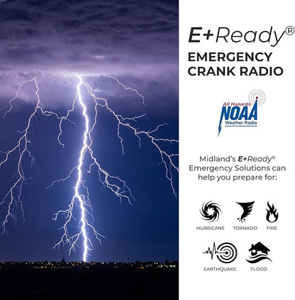 Midland ER40 Emergency Crank Weather Alert Radio w/Flashlight