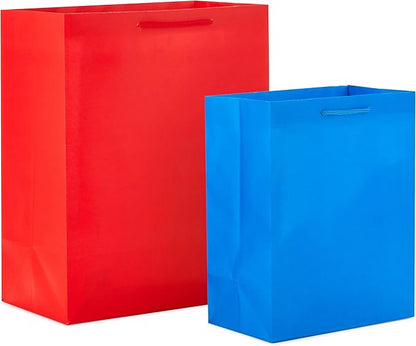 Hallmark Assorted All Occasion Gift Bags (8 Bags: 4 Medium 9", 4 Large 13") Flowers, Butterfly, Stripes, Solids for Easter, Birthdays, Bridal Showers, Mother's Day