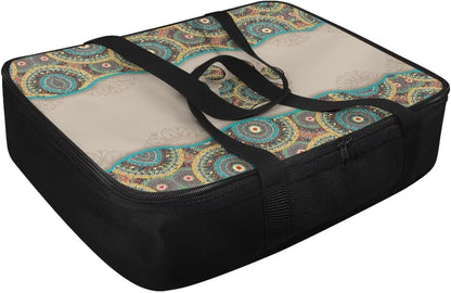Dog Paw Prints Insulated Casserole Carrier Travel Bag Reusable Food Carrier for Hot or Cold Food Lasagna Holder Tote Portable Food Warmer for Beach Parties Picnic