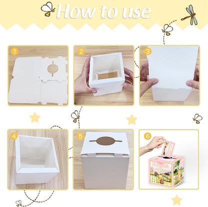 Winnie Baby Shower Decorations-Winnie Baby Shower Games-Pooh Party Decorations-Baby Shower Diaper Raffle Box-pink