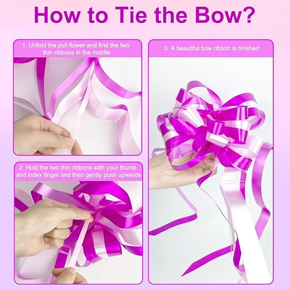 OILCUP 2 Pcs Large Gift Bags Jumbo Gift Bags for Giant Gift, 48"x 36" Oversized Plastic Storage Bags Cute Bags with 2 Pcs Pull Bows for Huge Birthday Presents Baby Shower Child's Gender Reveal Party