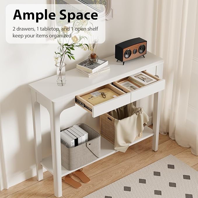 AQIMUELE Wood Console Table