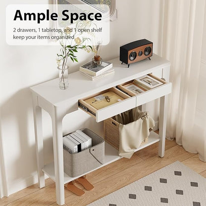 AQIMUELE Wood Console Table