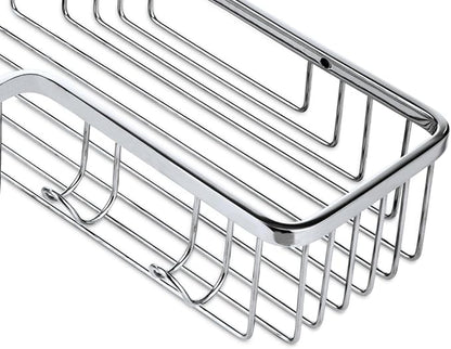 Shower Corner Shelf,304 Caddy Stainless Steel Rustproof,Soap Caddy Shower Organizer Wall Mounted Basket,Polished Finish，Right-Angle Basket