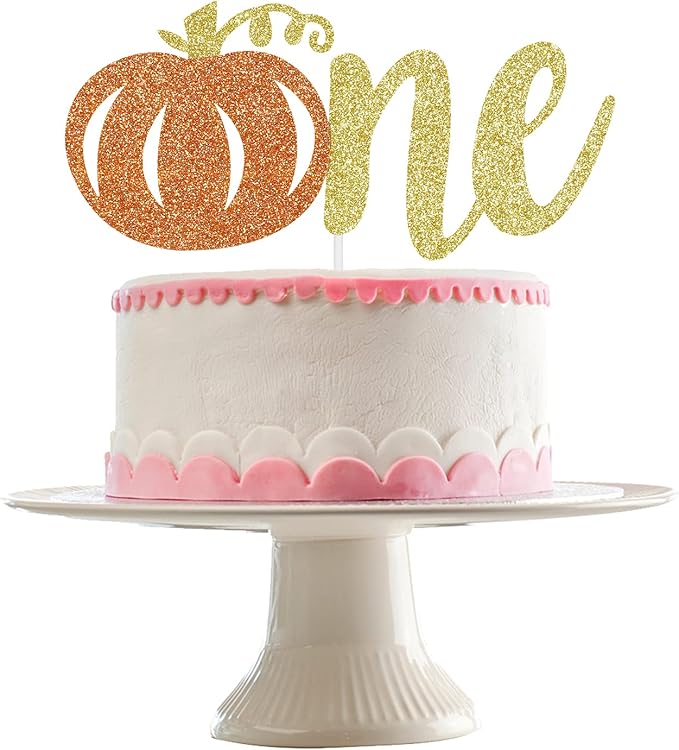 Pumpkin One Cake Topper Little Pumpkin 1st Birthday Cake Topper for Pumpkin 1st Birthday Cake Decorations