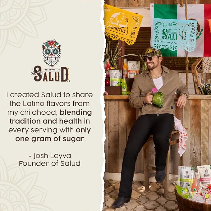 Salud x Jarritos 2-in-1 Hydration Packets + Immunity Electrolytes Powder, Guava - Agua Fresca Drink Mix, Elderberry, Dairy & Soy Free, Non-GMO, Gluten Free, Vegan, 1g Sugar (15 Servings)