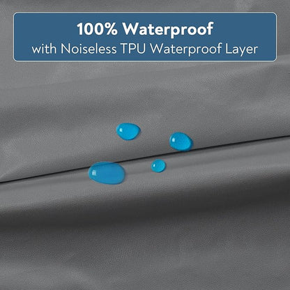 Waterproof Crib Sheets for Boys 2 Pack, Fitted Baby Crib Sheet Neutral 52" x 28" for Standard Crib and Toddler Bed Mattress, Soft and Breathable Kid Toddler Sheets for Boys or Girls, Black