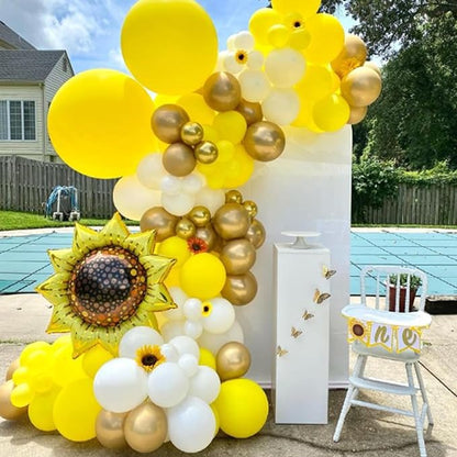 Yellow Balloons 12 inch, Yellow Latex Balloons 50pcs Party Balloons for Baby Shower Sunflower Bee Wedding Birthday Party Decorations