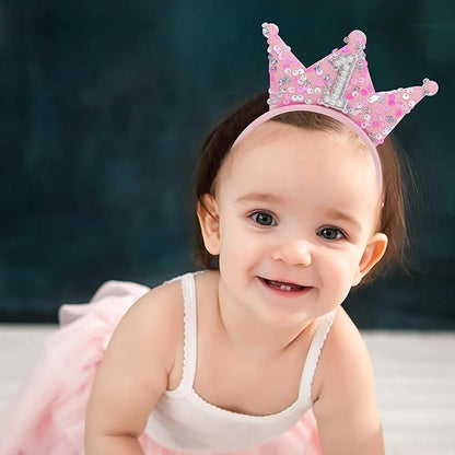 Pink Birthday Headband For Princess