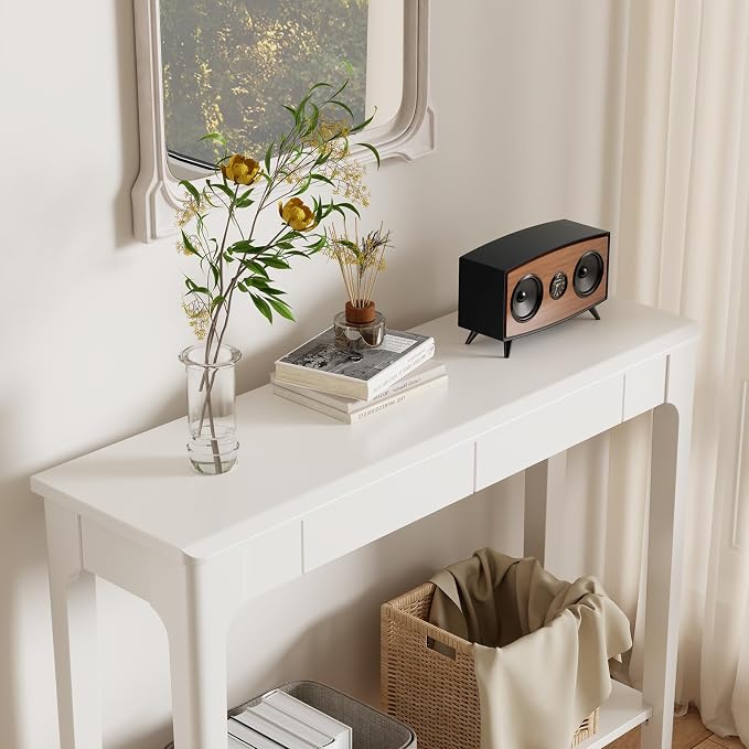 AQIMUELE Wood Console Table