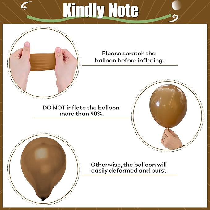 HILAVO Sage Green and Brown Balloons, 12 Inch Olive Green Brown and Gold Jungle Safari Balloons for Baby Shower Camo Army Woodland Forest Hunting Wild One Birthday Party Decorations