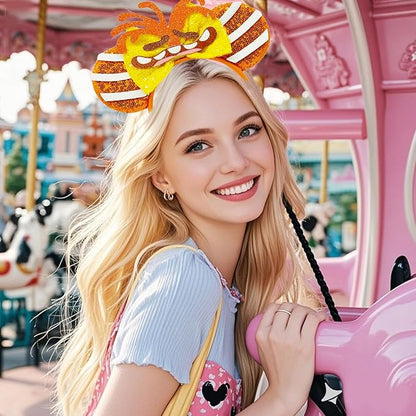 Mouse Ears Bow Headband With Accessories Decoration, for Cartoon Cosplay Costume Party