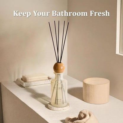 COCORRÍNA White Pine Reed Diffuser 8.5 oz, Home Fragrance Oil Diffuser with 6 Reed Sticks, Long-Lasting Scent for Bathroom, Bedroom & Home Décor