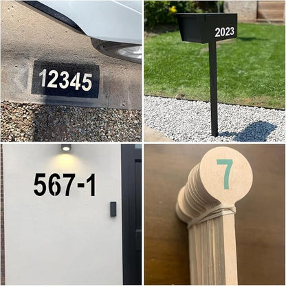 9 Inch Large Number Stencils for Painting - 11 Pack Number Stencil Templates for Curb Address, Cakes, Cookies, Mailboxes and Crafts, Reusable House Numbers Stencils for Wood Signs & Cement Wall Art