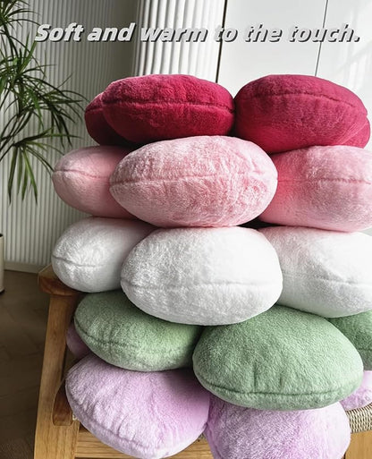 Daisy Decorative Plush Pillow, 15.7In Cute Flower Shaped Throw Pillow for Sofa, Couch, Bed & Tent
