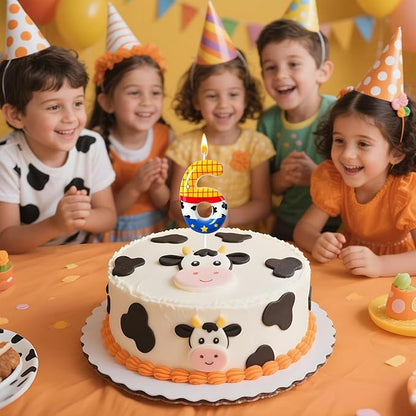 Toys Inspired Game Birthday Number Candles, Cartoon Story Number Candles, Cartoon Cake Decorations, Birthday Decoration Supplies, Suitable for Boys and Girls Party Celebrations (6)