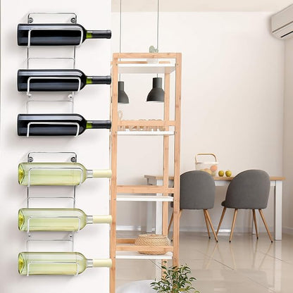 Sorbus Towel Holder for Bathroom Wall - 6 Level Wall Mounted Towel Rack Shelves for Rolled Bath Towels, Washcloths, Linen - Silver Hanging Towel Racks for Bathroom, Spa, Salon, Towel Storage Organizer
