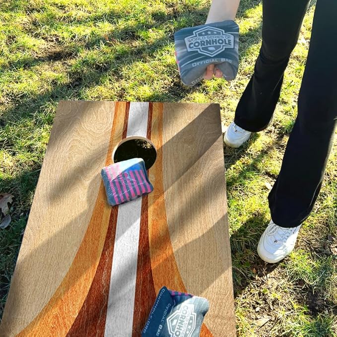 World Series of Cornhole Official Regulation Size Cornhole Boards – Durable All-Wood Construction Bean Bag Toss Set | Rugged Outdoor Game for Tournaments, BBQs, & Backyard Battles