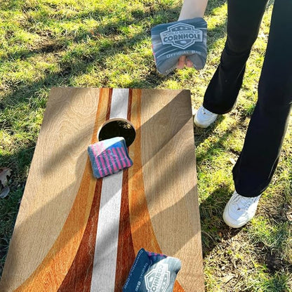 World Series of Cornhole Official Regulation Size Cornhole Boards – Durable All-Wood Construction Bean Bag Toss Set | Rugged Outdoor Game for Tournaments, BBQs, & Backyard Battles