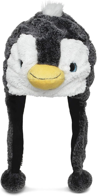 Puzzled DolliBu Plush Hat - Super Soft Warm Hat With Ear Flaps, Cozy Fleece Winter Hat For Kids & Teens - One Size