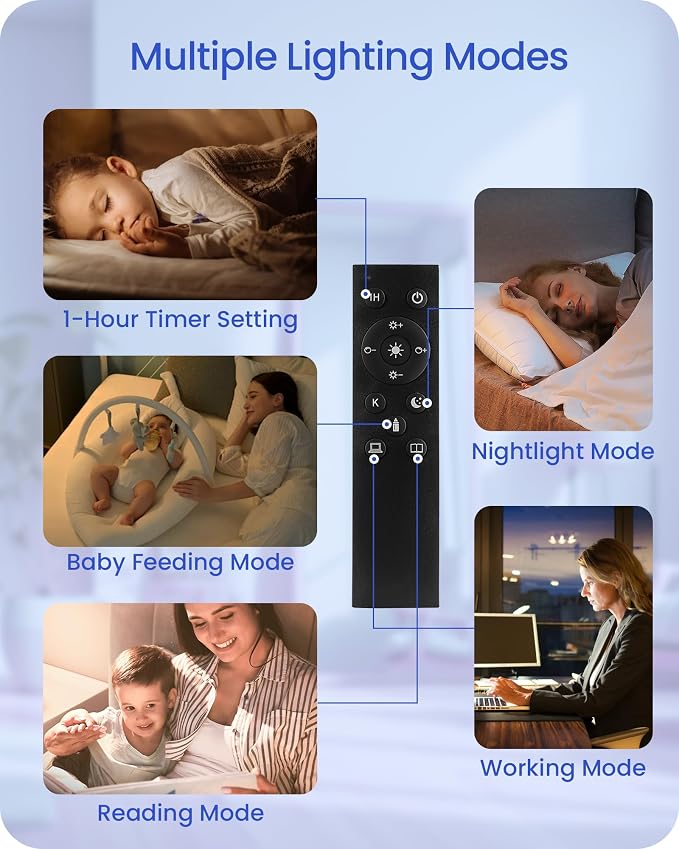 Dimmable Blue Floor Lamp for Living Room with Remote and Foot Switch, Corner Floor Lamp for Bedroom, 64.4" Standing Tall Lamp, 10W 900LM Bulb Included, 3000K-6500K, Linen Shade, FCC Listed U06LD05W1