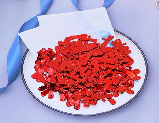 ONLYKXY 15gram Glitter Table Confetti Decor Scatter Bless Confetti Grad Party Decor for Congrats College Graduation Birthday Wedding Party Chocolate Favor Envelope Decal (Red Diploma)