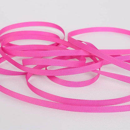 Ribbonitlux 1/4" Wide Solid Grosgrain Ribbon 25 Yards (183-Garden Rose）, Set for Gift Wrapping, Party Decor, Sewing Applications, Wedding and Craft