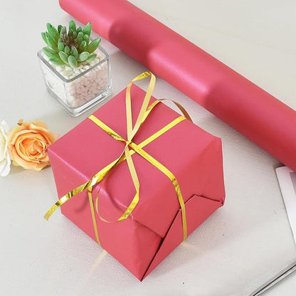 BEISHIDA Hot Pink Gift Wrapping Paper Solid Color Pearly-Lustre Wrapping Paper Roll Matte Gift Wrap Paper, Packing Paper for Wedding, Birthday, Graduation, Christmas Wrapping Paper(17inches X 32.8ft)