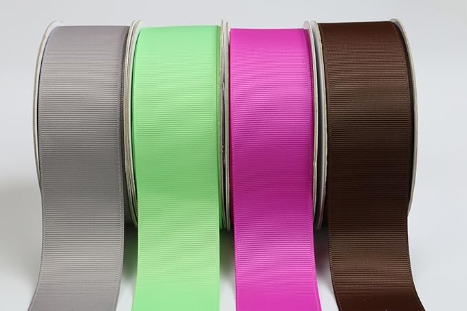 Ribbonitlux 1.5" Wide Solid Grosgrain Ribbon 25 Yards (183-Garden Rose）, Set for Gift Wrapping, Party Decor, Sewing Applications, Wedding and Craft
